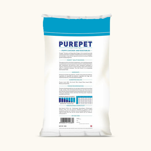 Purepet Chicken & Veg Dry Puppy Food